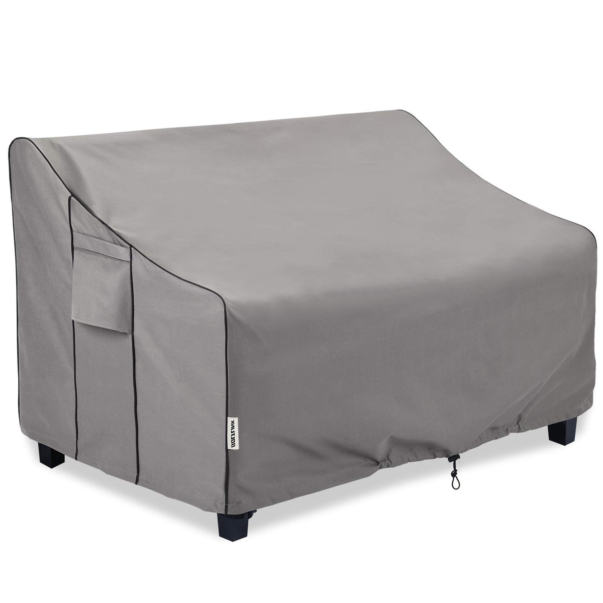 BOLTLINK front view of loveseat cover protecting furniture, showing full coverage benefit
