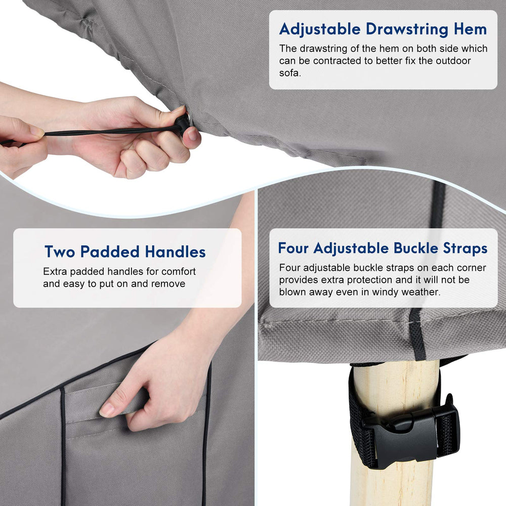 BOLTLINK padded handle and adjustable hem, making removal and tightening easier