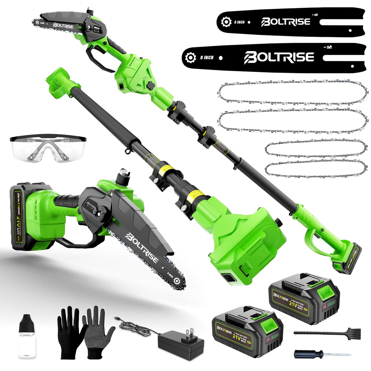BOLTRISE front view showing complete 3-in-1 kit and portable benefit