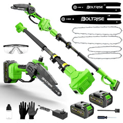 BOLTRISE front view showing complete 3-in-1 kit and portable benefit