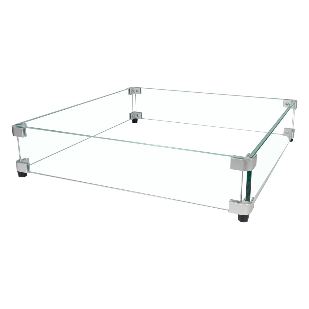 BOMINICA front view of glass wind guard showing clear modern shield and fit