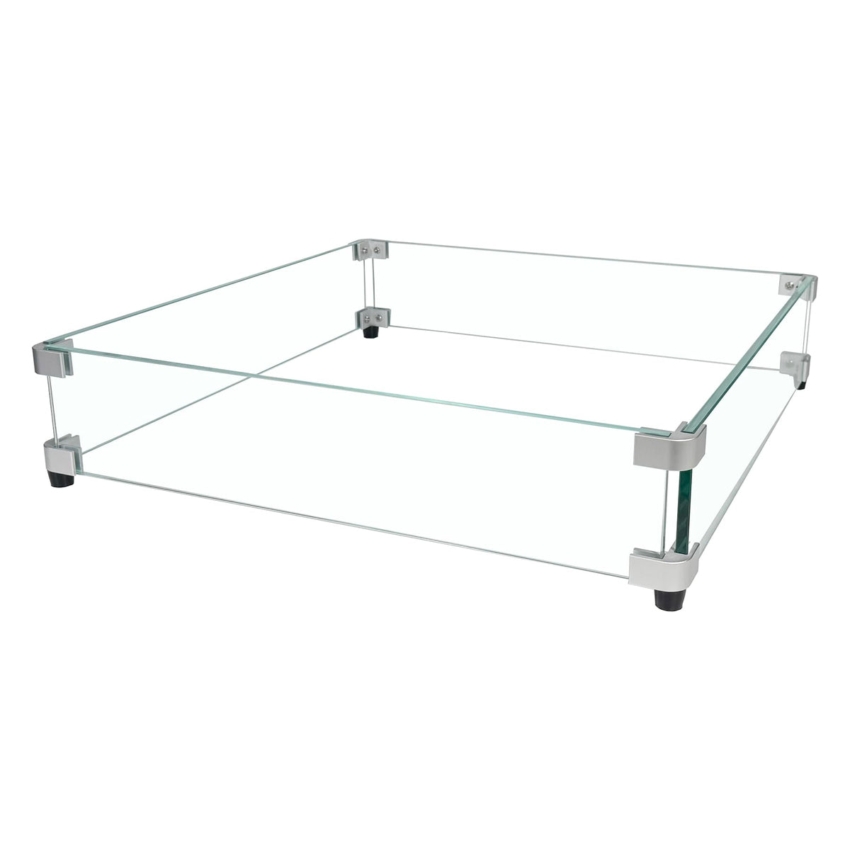 BOMINICA front view of glass wind guard showing clear modern shield and fit