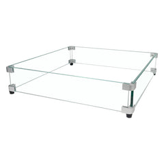 BOMINICA front view of glass wind guard showing clear modern shield and fit