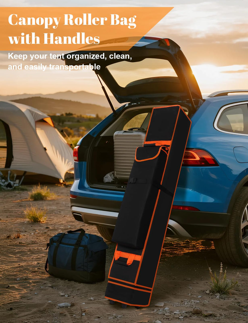 bomis side carry handles lifted by two people for easier loading