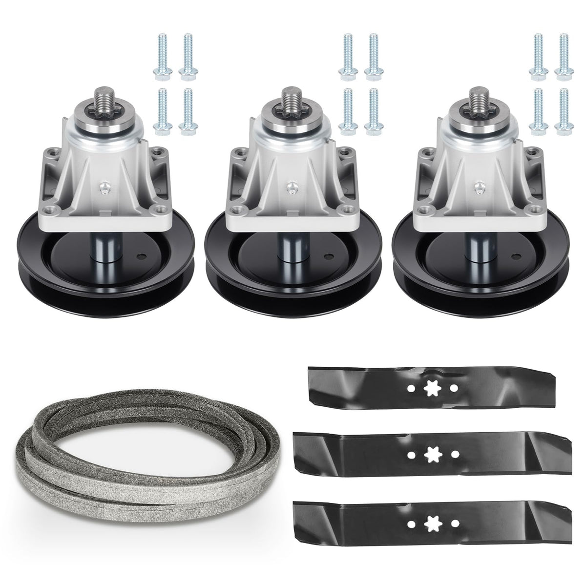 Bomusou front assembly kit showing all components for quick replacement benefit