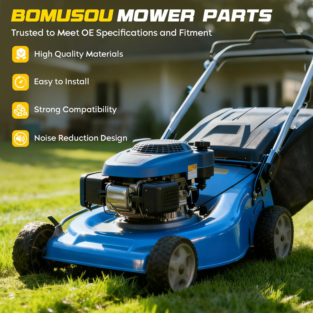 Bomusou lifestyle mower in field showing restored deck cutting performance benefit