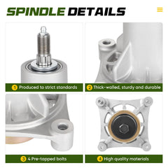 Bomusou spindle bearing detail highlighting corrosion-resistant finish benefit