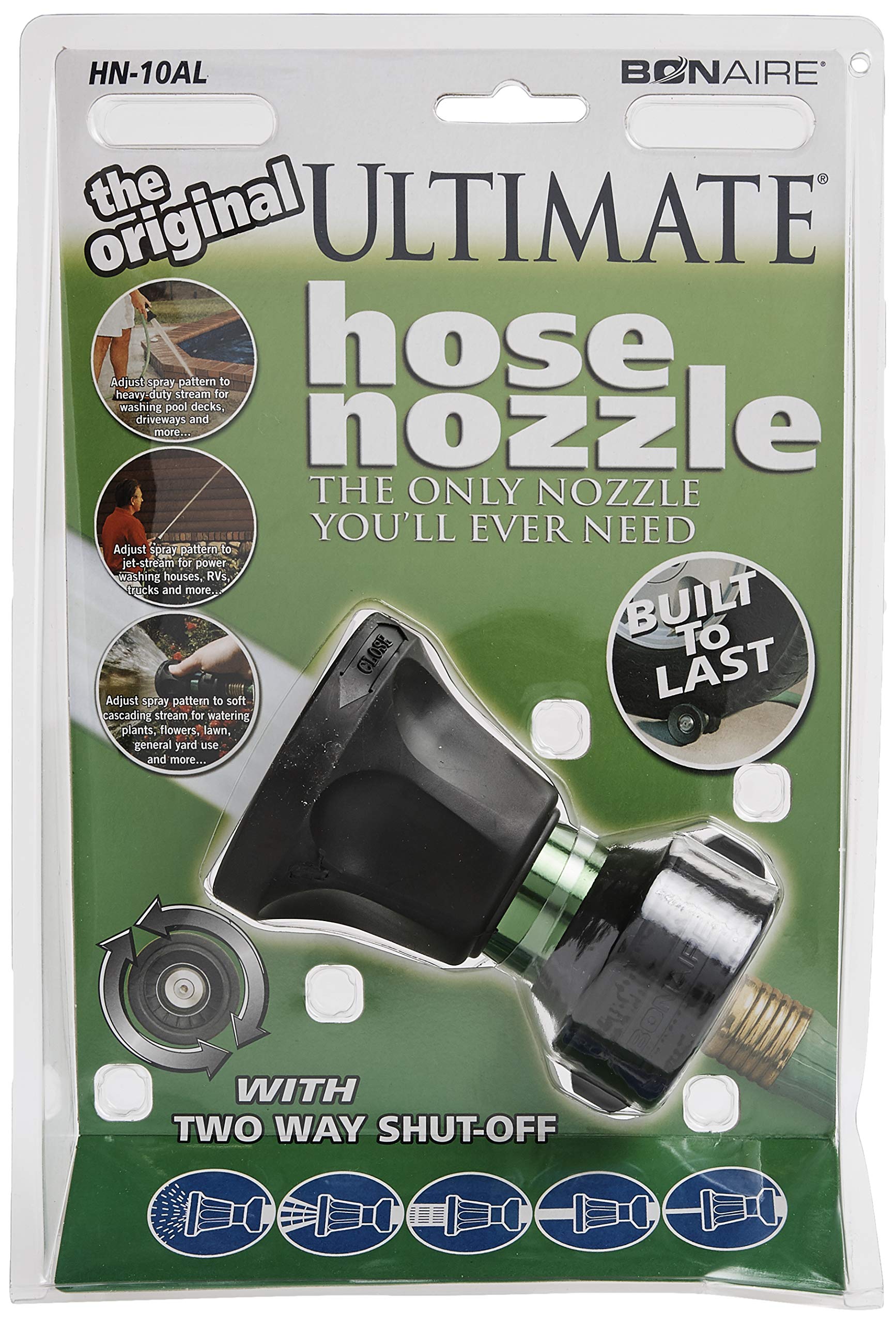 Bon-Aire nozzle grip texture detail demonstrating soft rubber comfort and better control