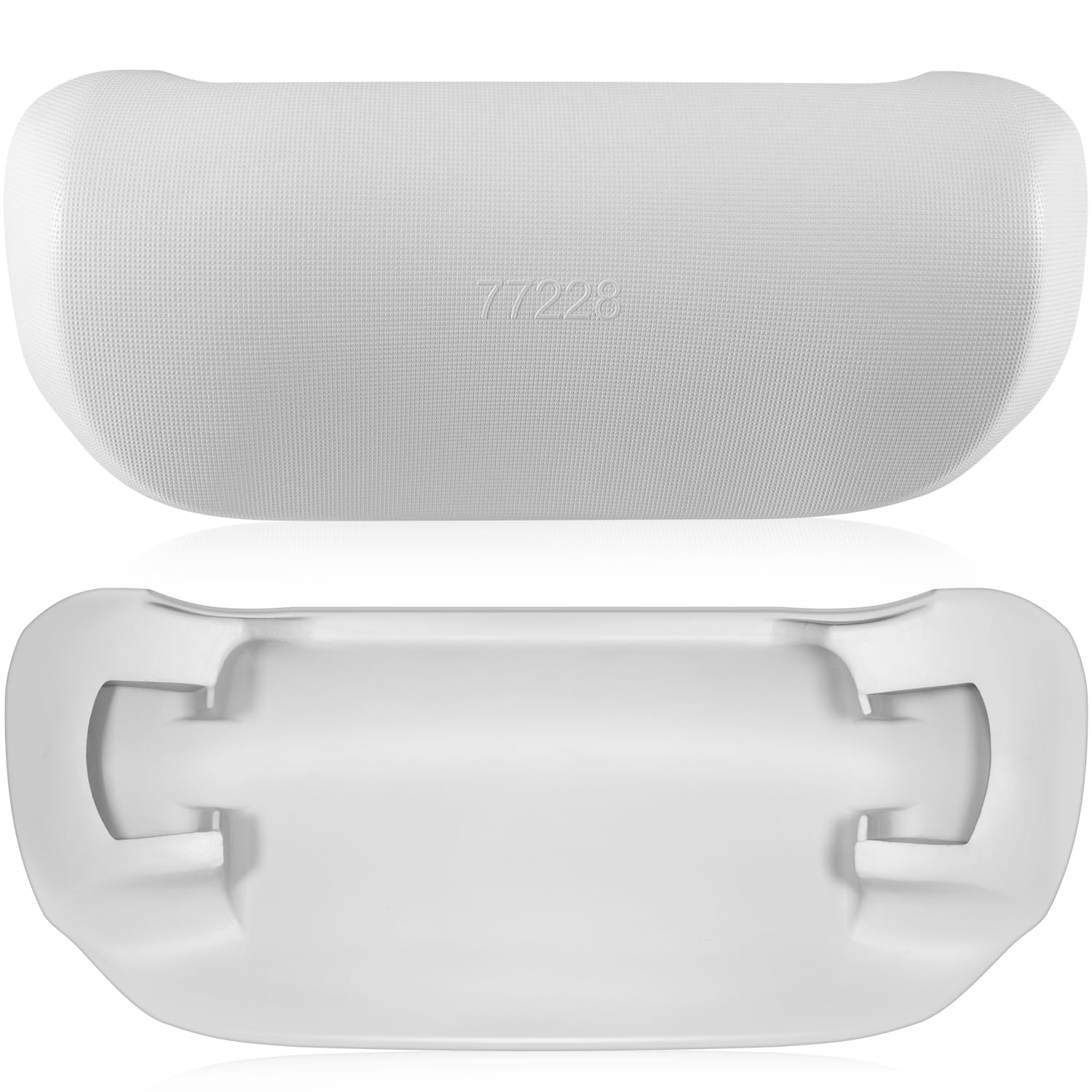 Bonbo 77228 front view of both cool gray replacement spa pillows showing fresh appearance