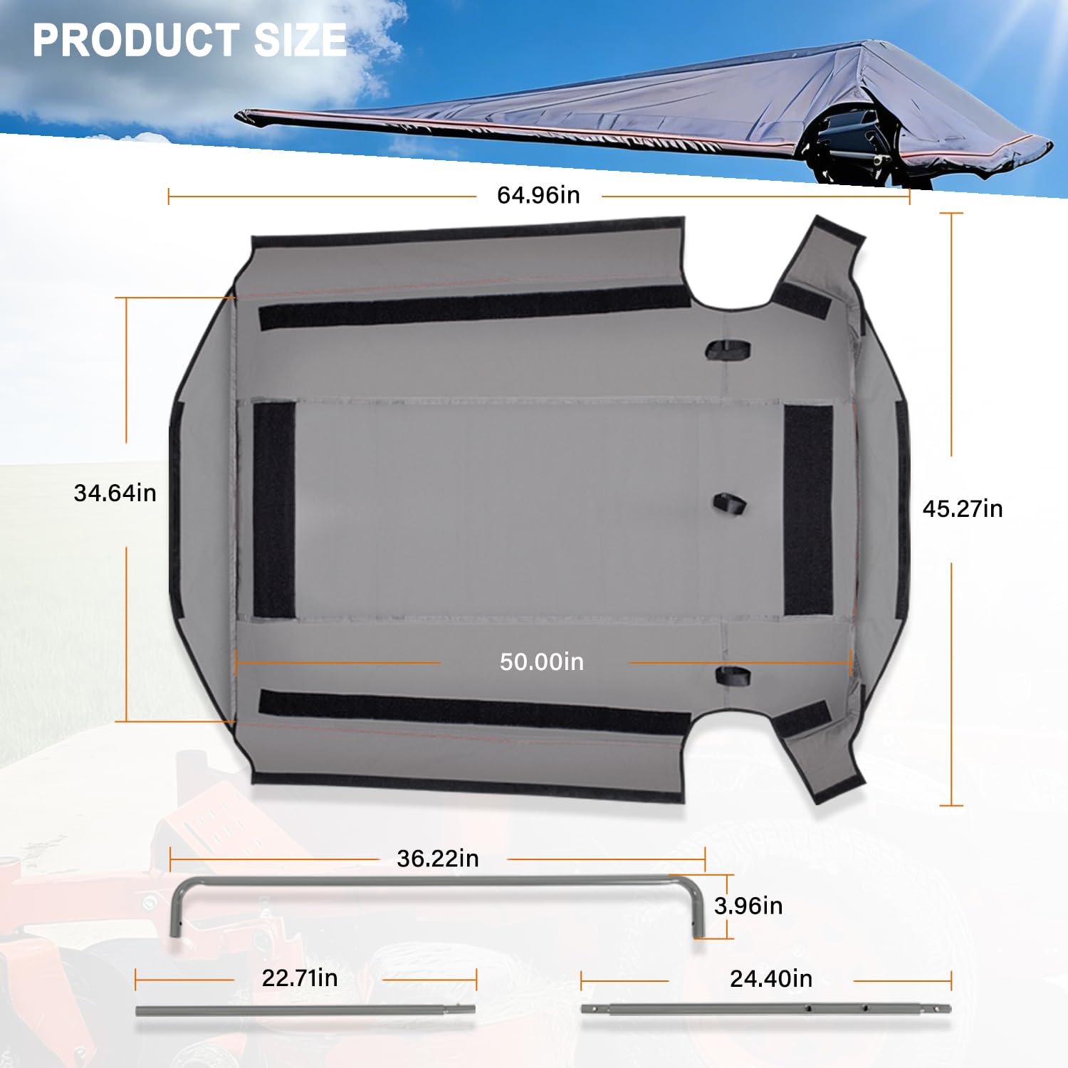 Bonbo folded canopy in storage bag illustrating compact portability benefit
