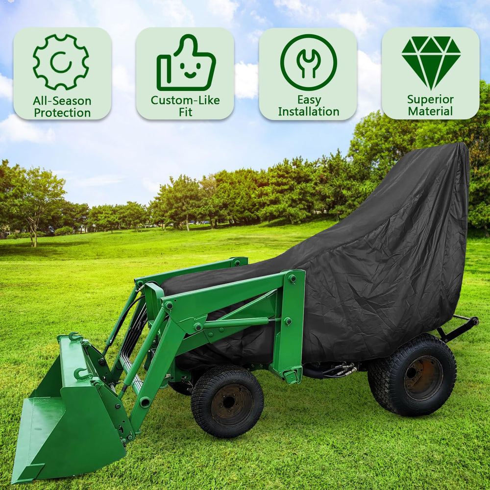 Bonbo elastic hem demonstrating snug, custom-like fit on tractor