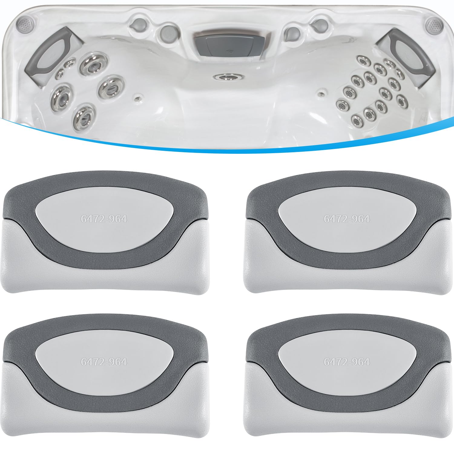 Bonbo front view of four-pack pillows showing fit and finish benefit