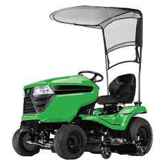 Bonbo canopy front view installed on John Deere for instant shade
