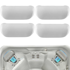 Bonbo front view cool grey pillow showing clean replacement look and improved spa aesthetics