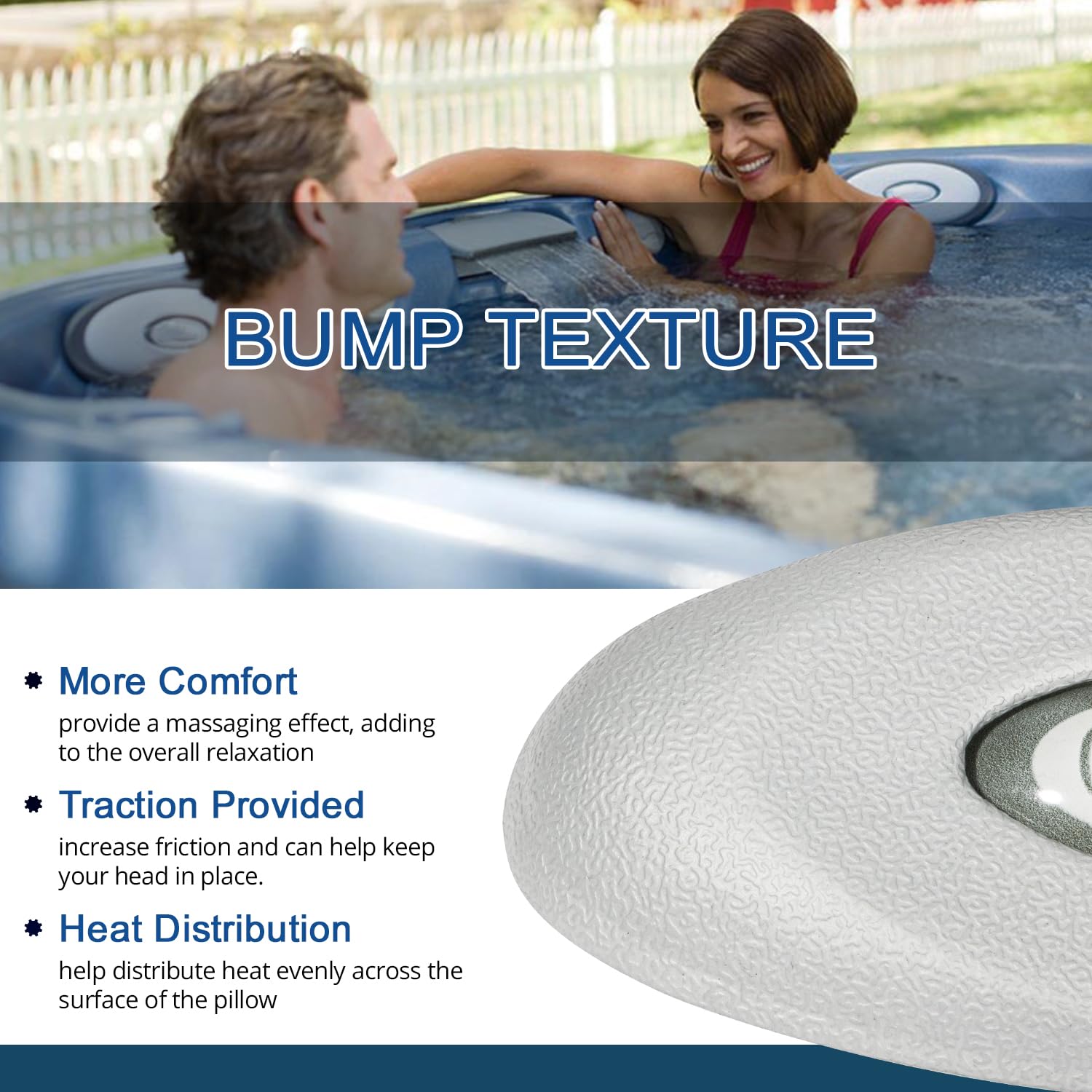 Bonbo pillow installed on a Jacuzzi J-300 seat showing improved comfort and fit
