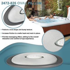 Bonbo pillow installed in Jacuzzi J-300 spa demonstrating restored comfort and aesthetics