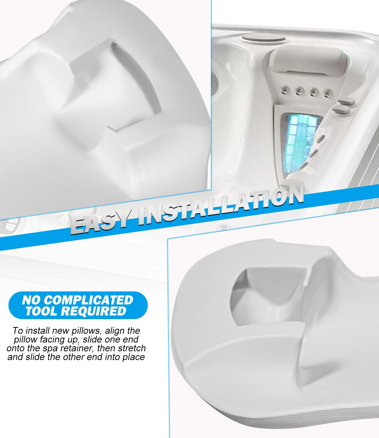 Bonbo side profile neck contour demonstrating ergonomic support for soaking comfort