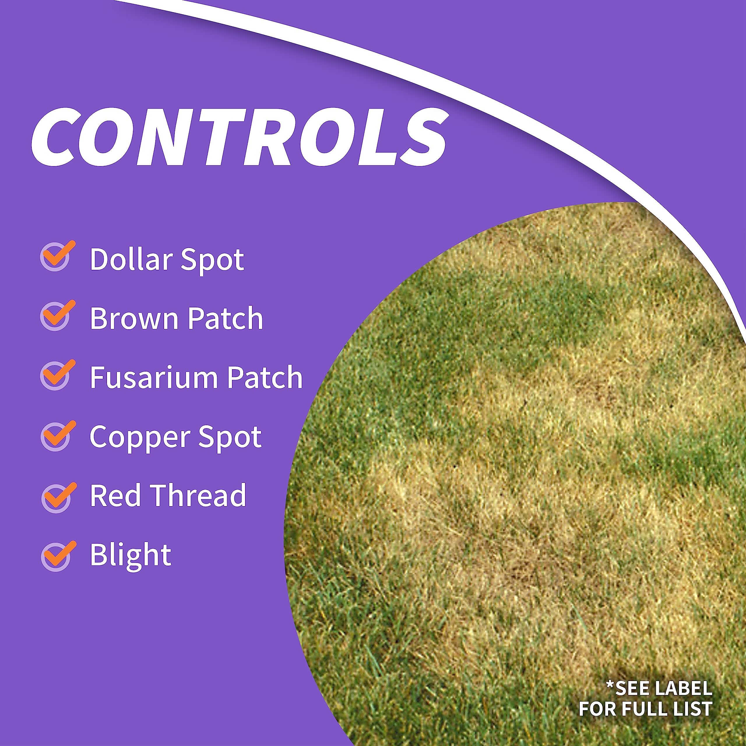 Bonide Infuse being spread on a lawn to prevent and control turf disease