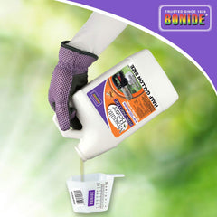 Bonide being used to fog a backyard garden creating protective insect-free zone