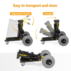 Bonnlo cargo deck loaded at shoreline showing generous 23x15 inch capacity