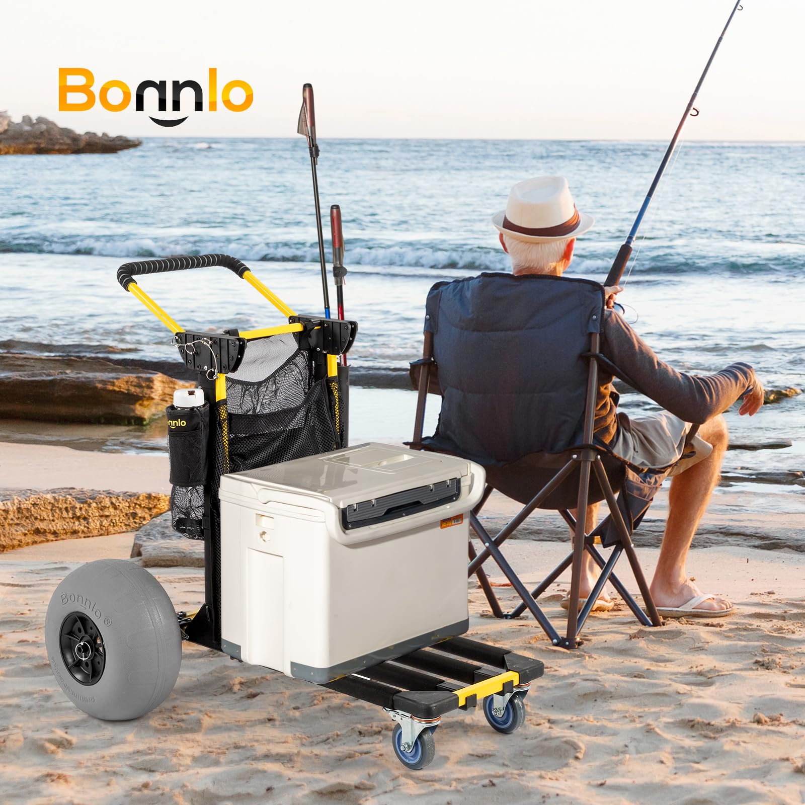 Bonnlo size comparison with cooler illustrating scale and carrying capacity