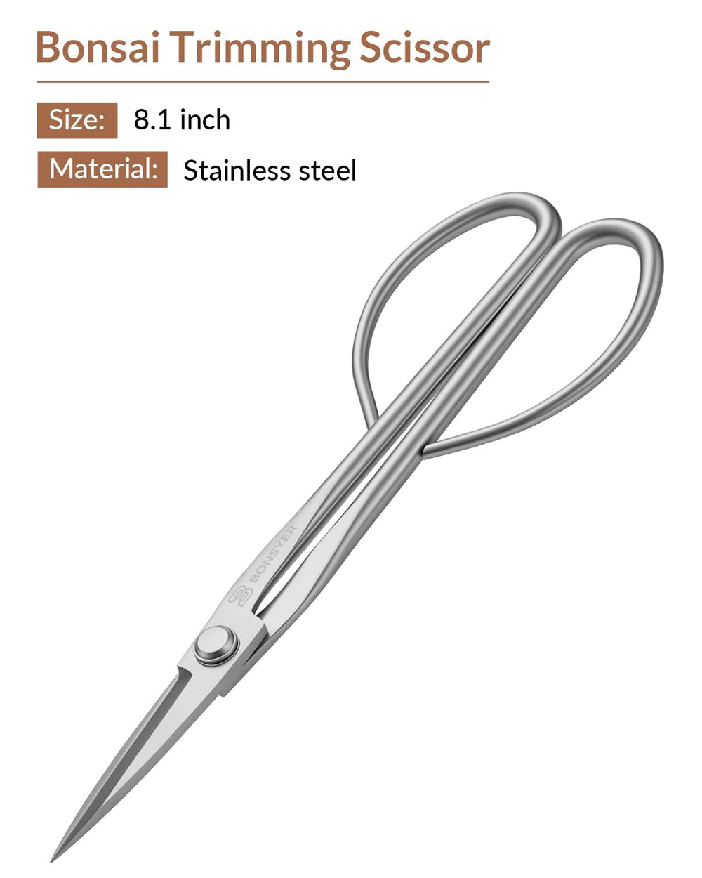 BONSYER concave and knob cutters close-up showing sharp edges for cleaner healing cuts