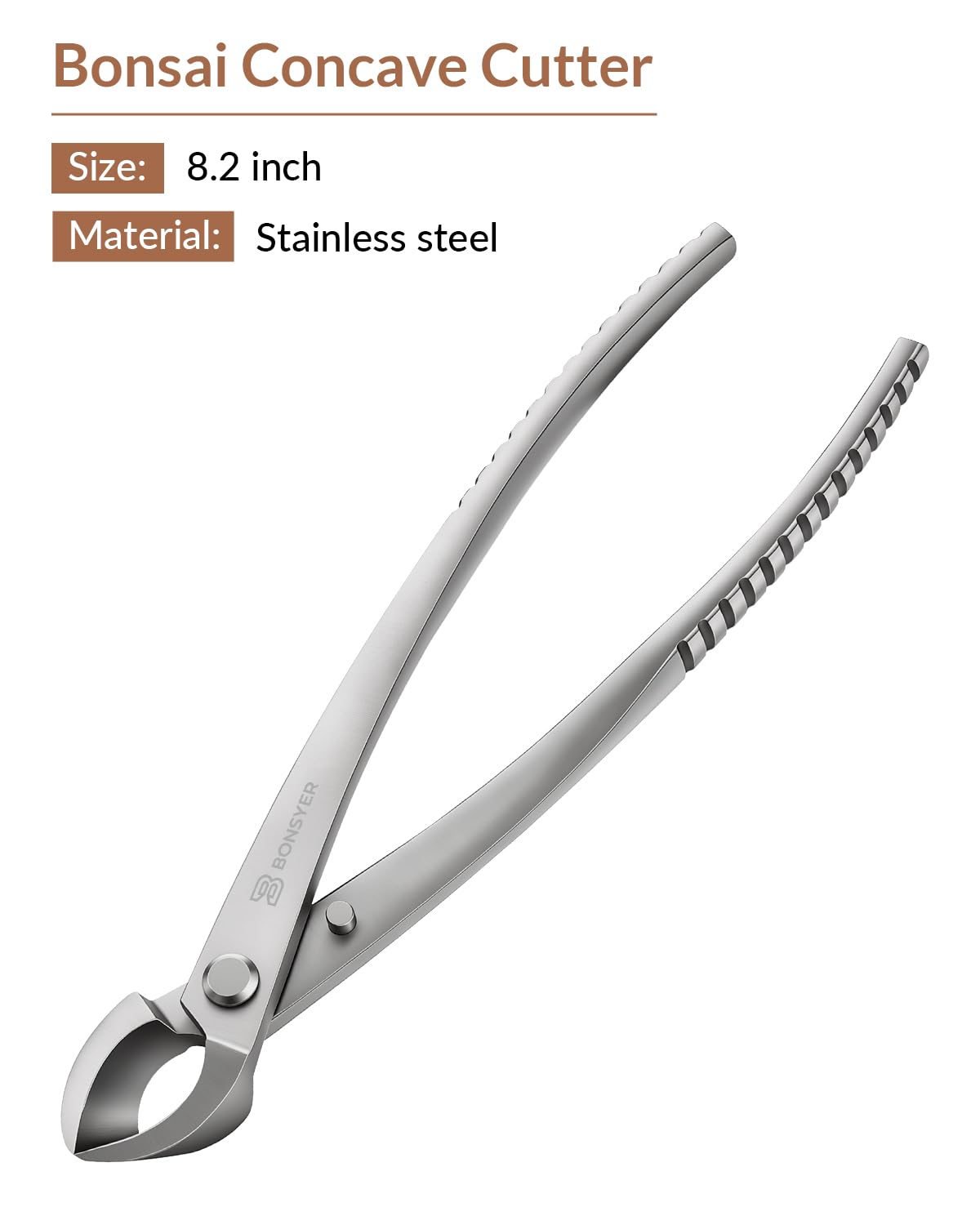 BONSYER pruning shears and trunk splitter detailed shot demonstrating durable cutting performance