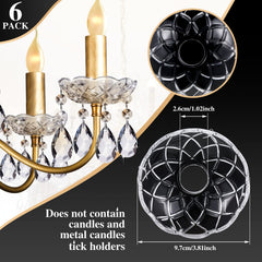 Bonuci top view showing center hole and cup depth for easy chandelier sleeve fit