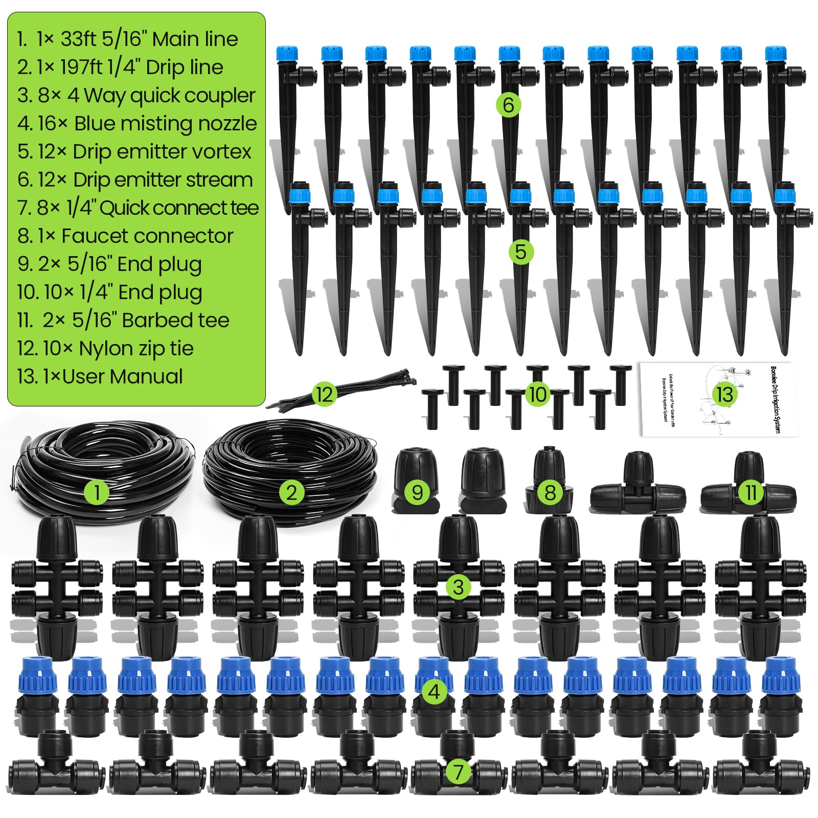 Bonviee watering setup for container garden saving time and water