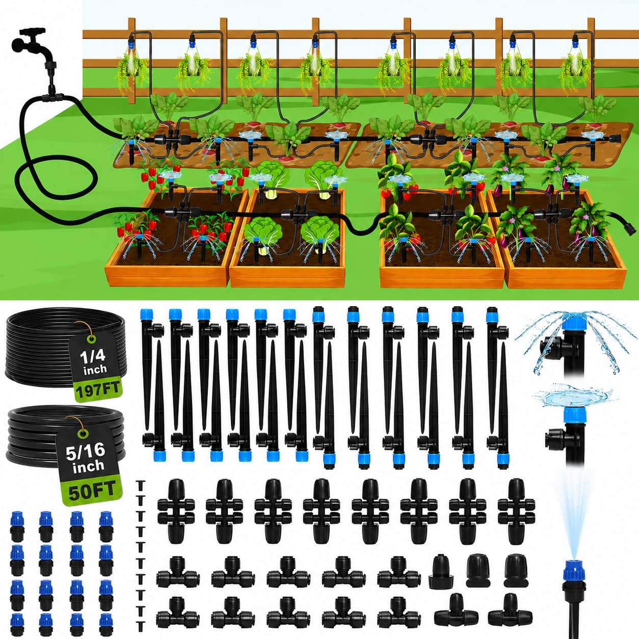 Bonviee front packaging showing complete 247FT kit and components benefit fast setup