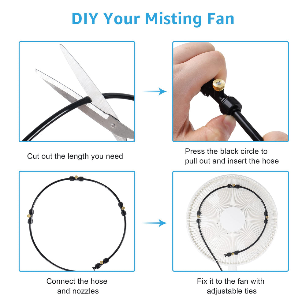 Bonviee tubing secured with cable ties displaying neat, customizable installation
