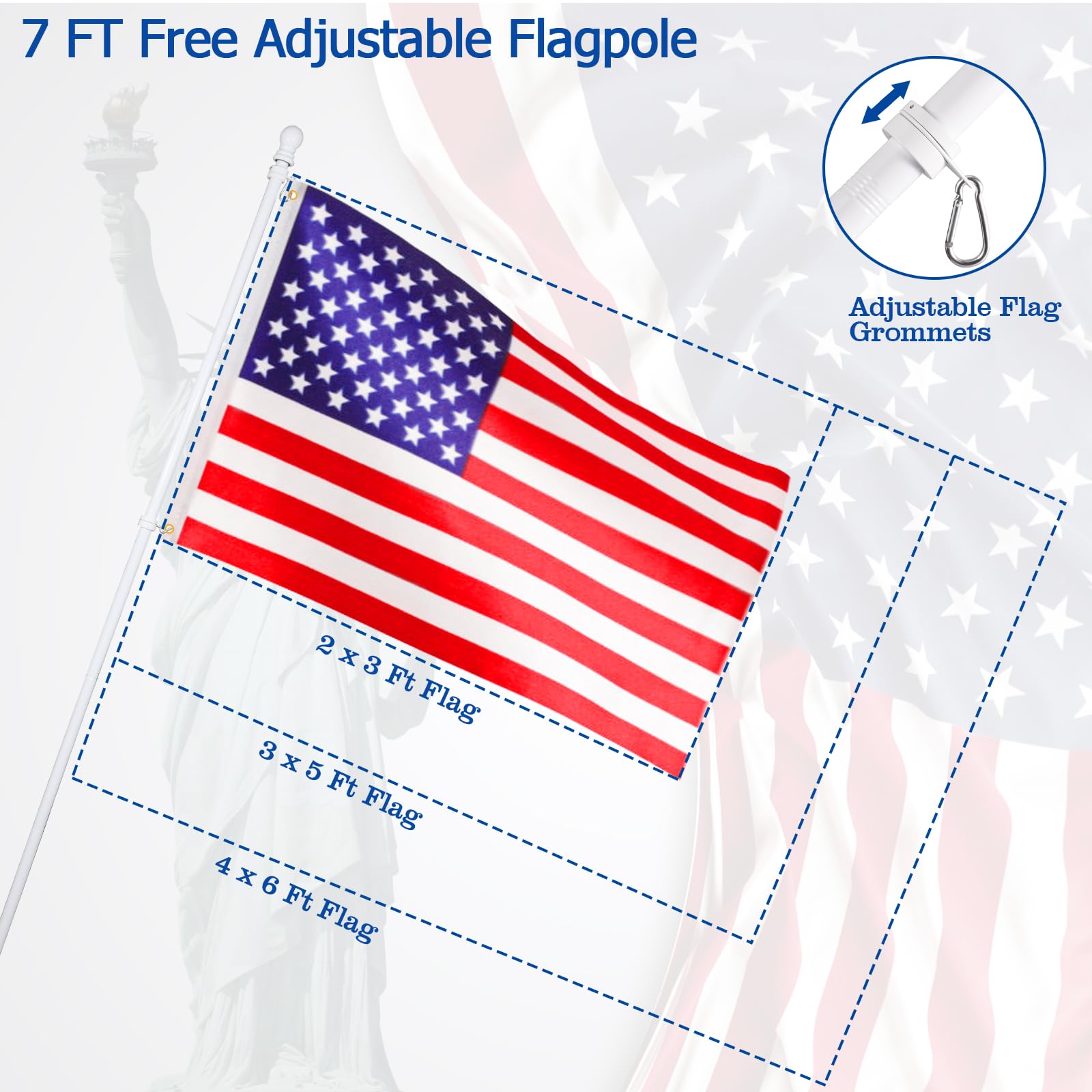 BONWIN flagpole mounted on porch demonstrating durable weather-resistant installation