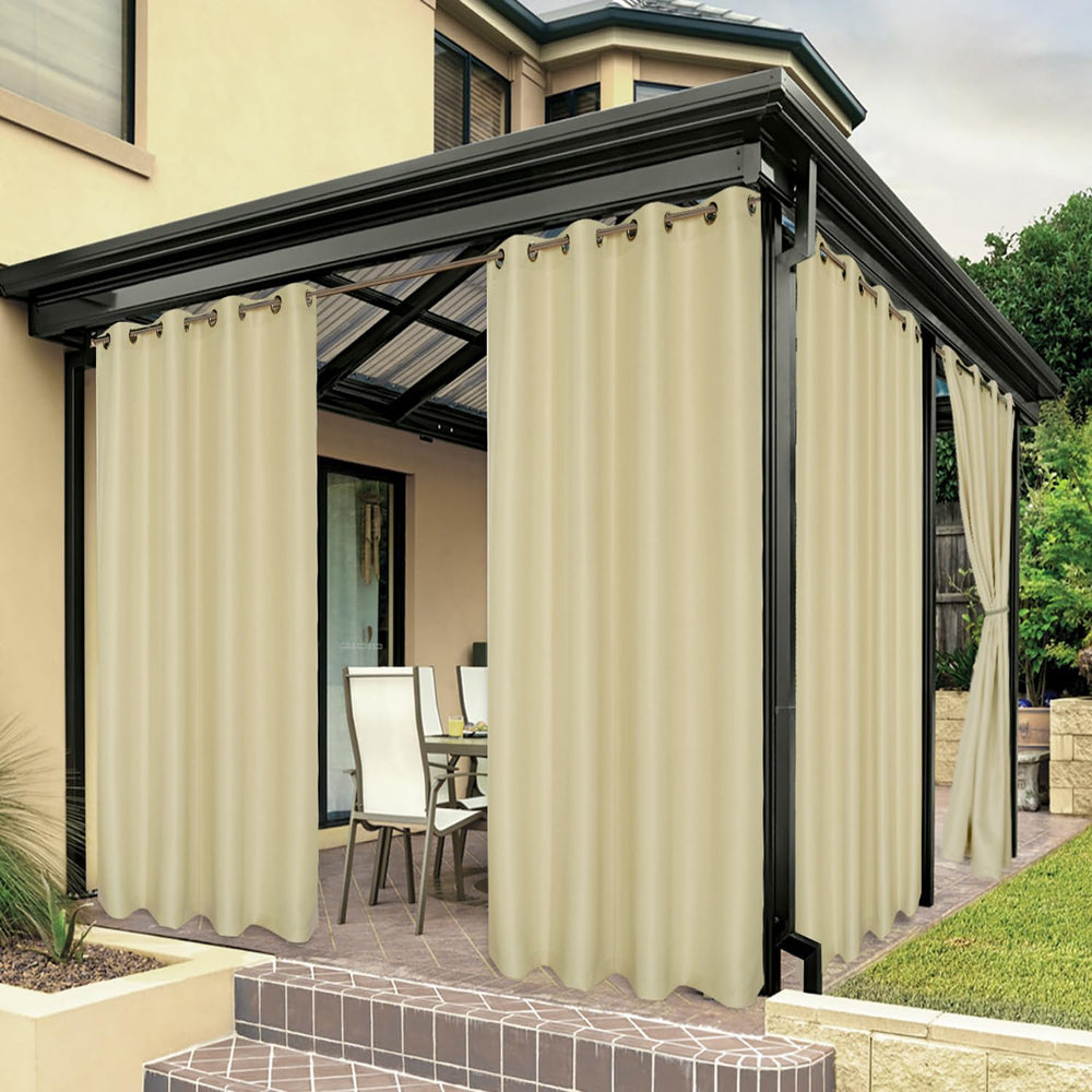 BONZER front view of full 84x108 curtain showing clean drape and coverage benefit