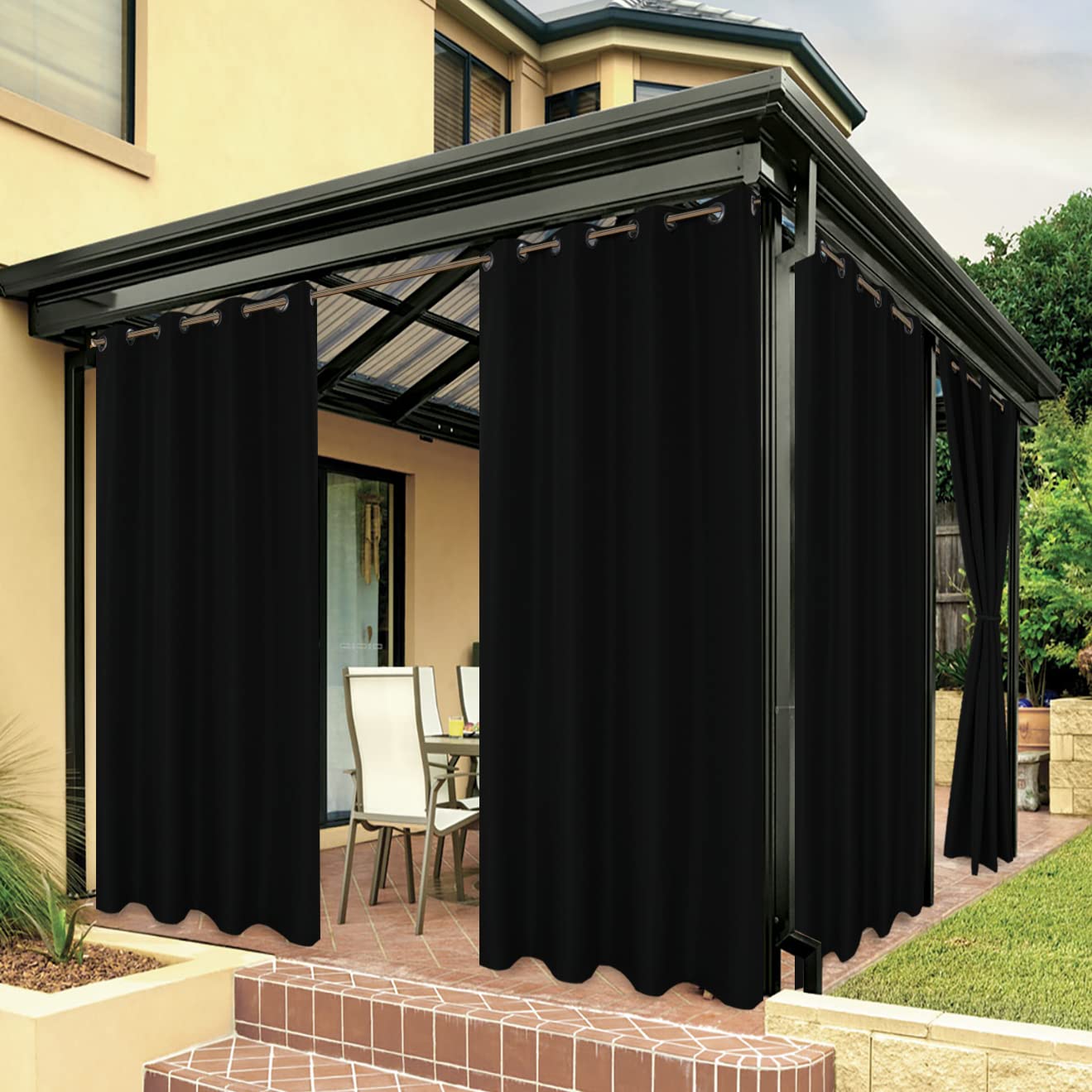 BONZER front panel full length showing clean drape and coverage benefit