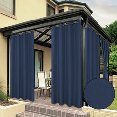 BONZER front view of full 54x95-inch waterproof curtain showing clean coverage and privacy