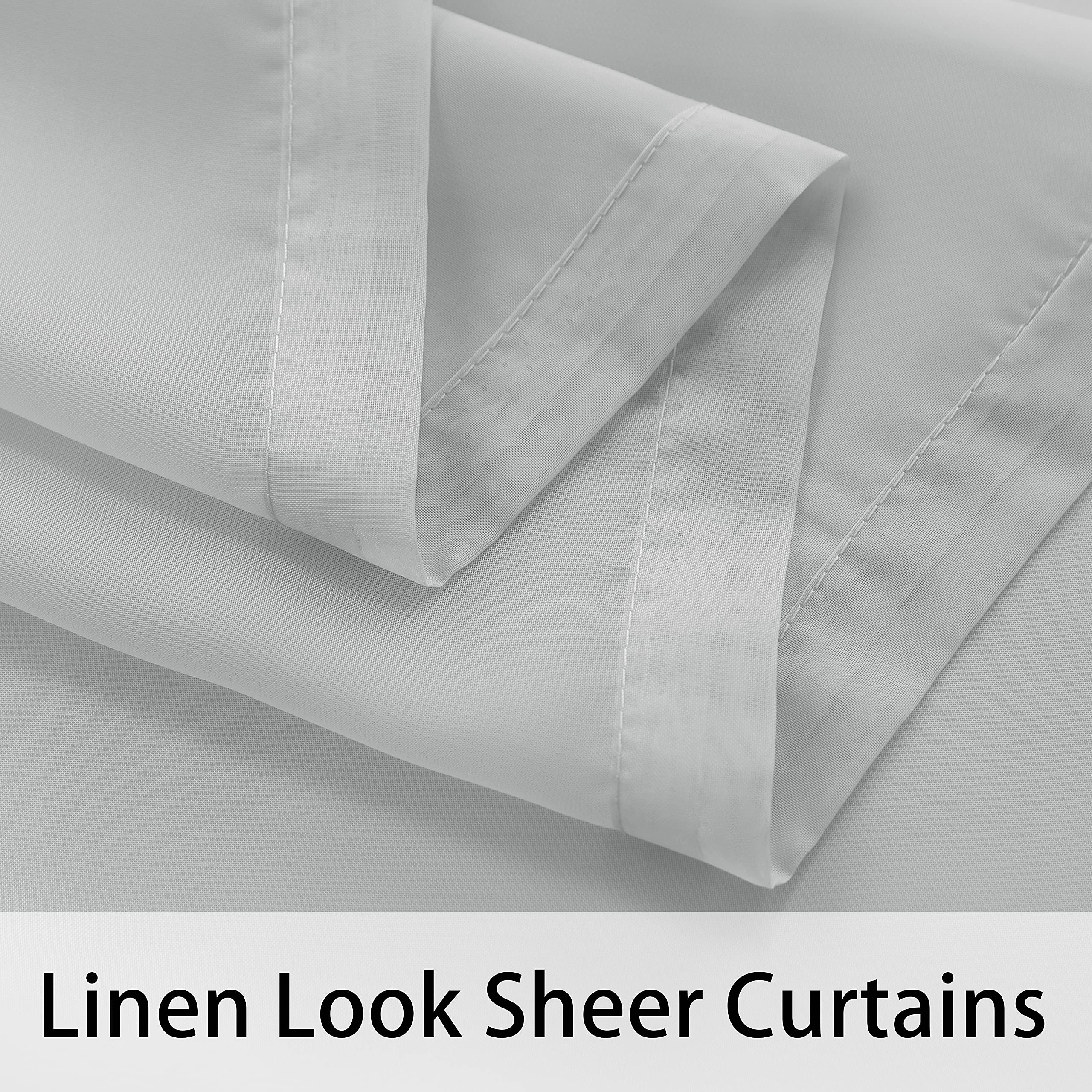 BONZER curtains beside a chair showing scale and actual 54 by 84 inch length