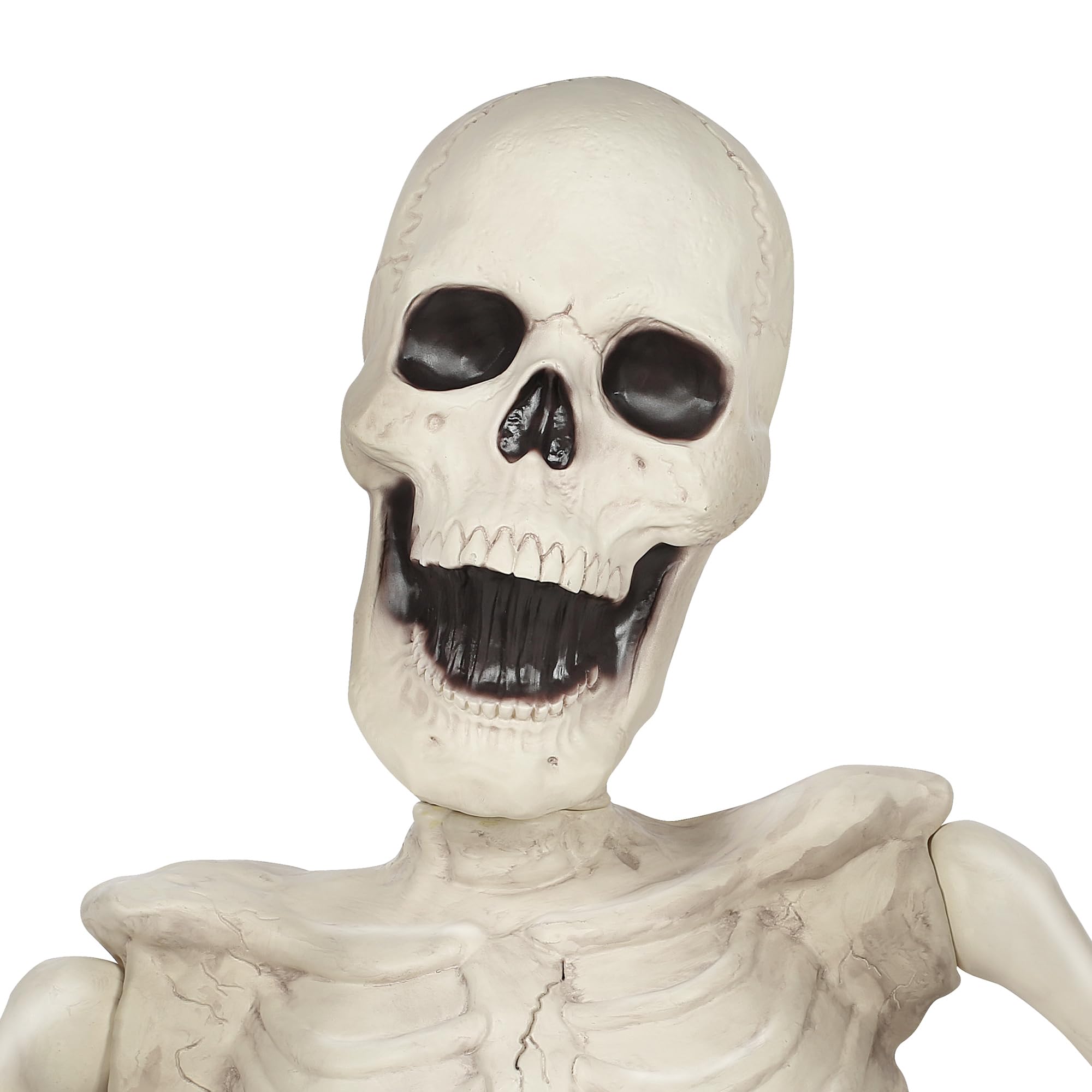 BOO BOX full porch scene with skeleton creating a spooky focal point and curb impact