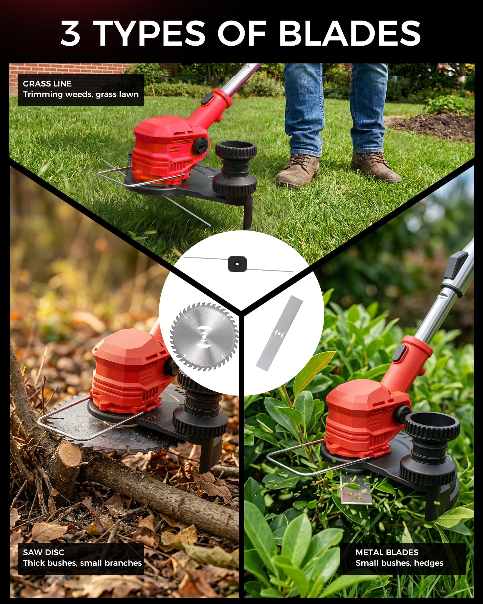 boostool stainless steel blade closeup for tougher weeds and reed control