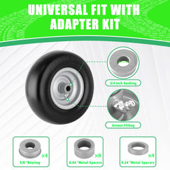 BOOTOP PIN closeup hub and bushings highlighting adjustable fit benefit