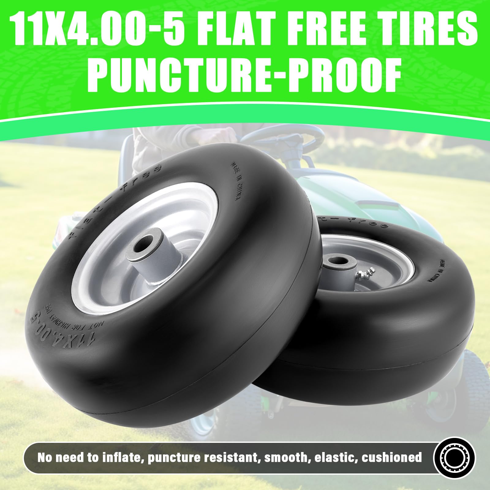 BOOTOP PIN rim label and specs showing clear product information benefit