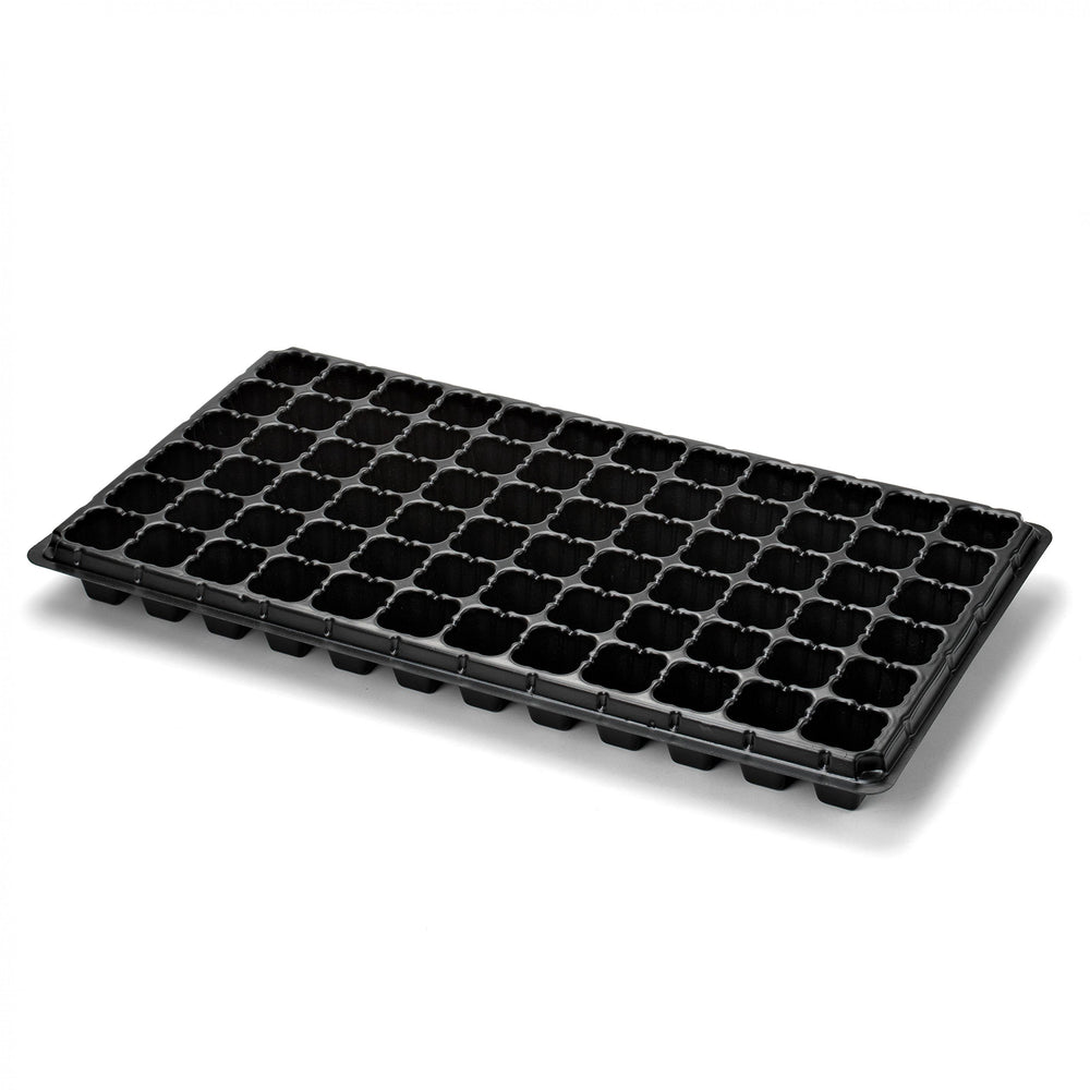 Bootstrap Farmer tray next to hand for scale demonstrating sturdy, ergonomic size