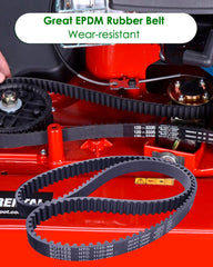 BOQNZN belt laid flat showing EPDM texture, durable elasticity for consistent tension