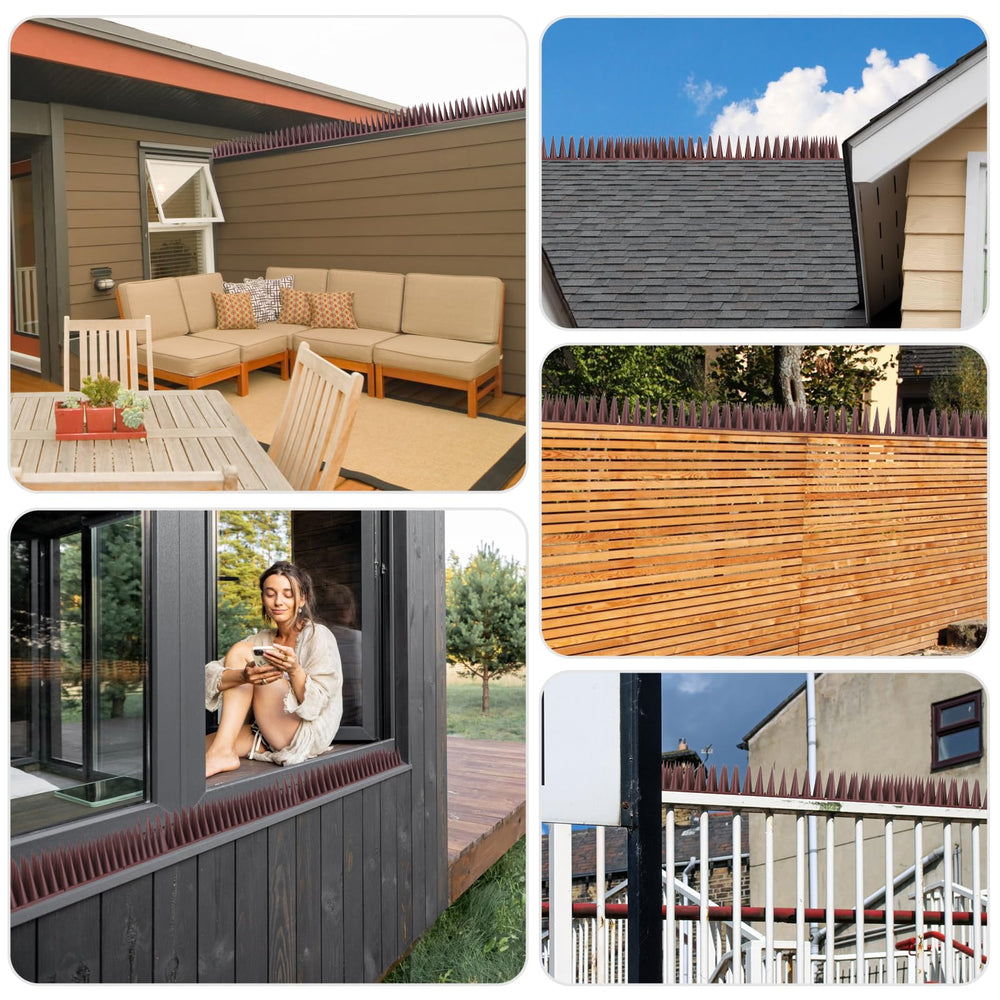 BORHOOD lifestyle shot on garden fence showing clean, bird-free area
