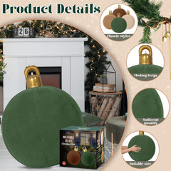 Bornerwhite inflated ornament on porch illustrating outdoor use and festive curb appeal