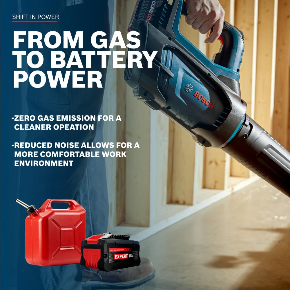 Bosch 8Ah EXPERT battery and multi-voltage charger showing fast recharge benefit