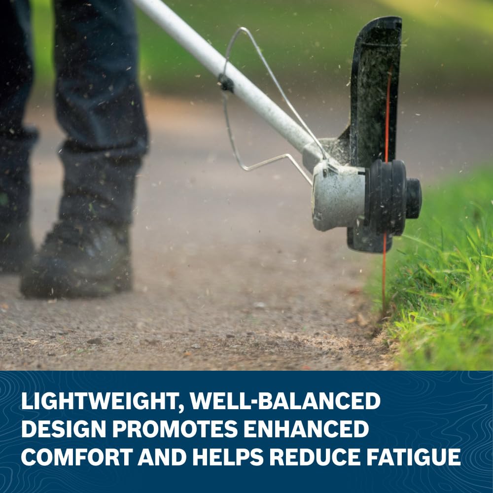 Bosch trimmer vertical edging mode along sidewalk for clean, precise edges