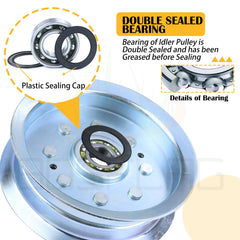BOSFLAG GY20629 beside included 3/8 and M10 flanged lock nuts for flexible fit