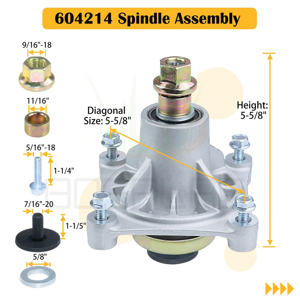 BOSFLAG kit components arranged to show included spindles pulleys and belt