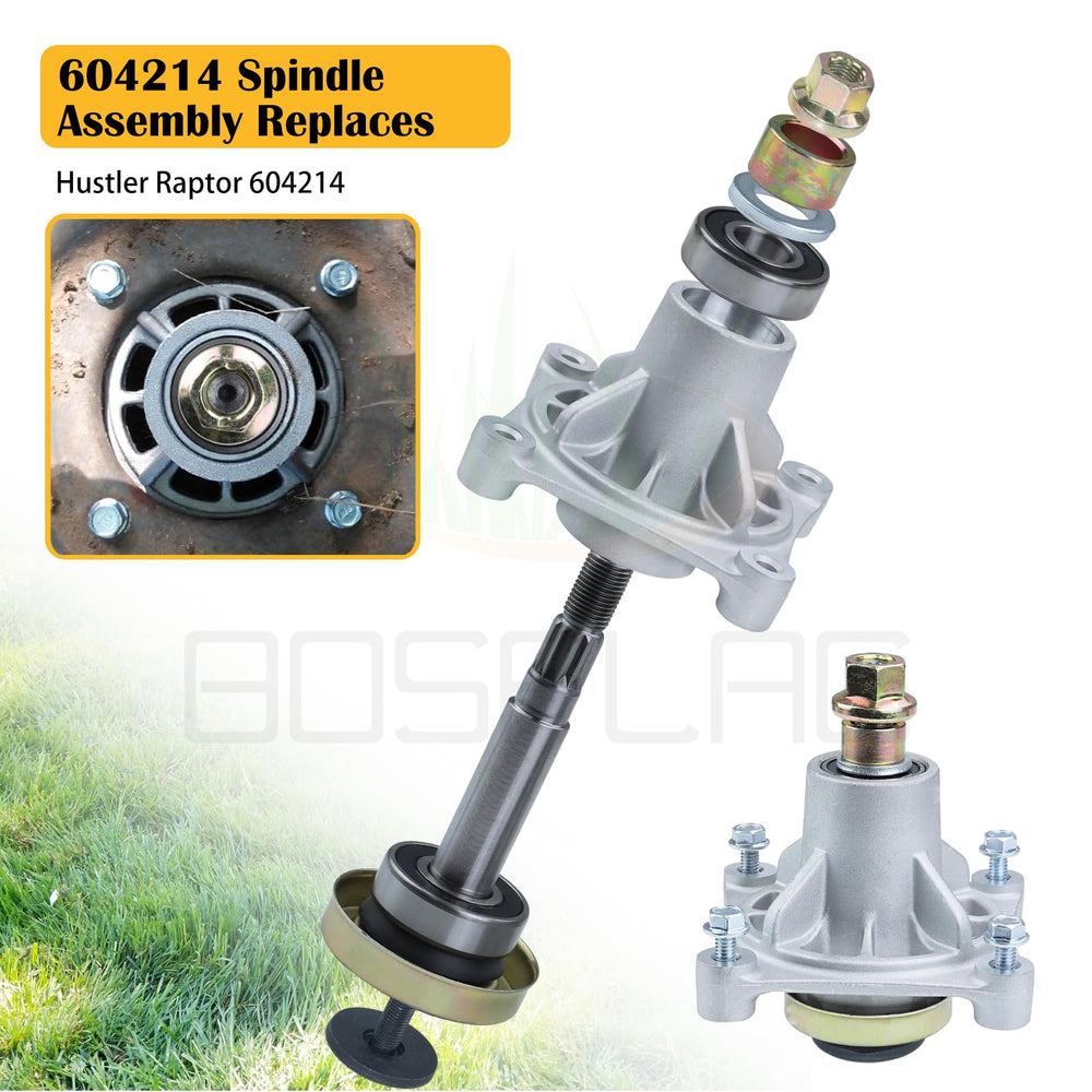 BOSFLAG spindle assembly close-up showing robust construction and durability