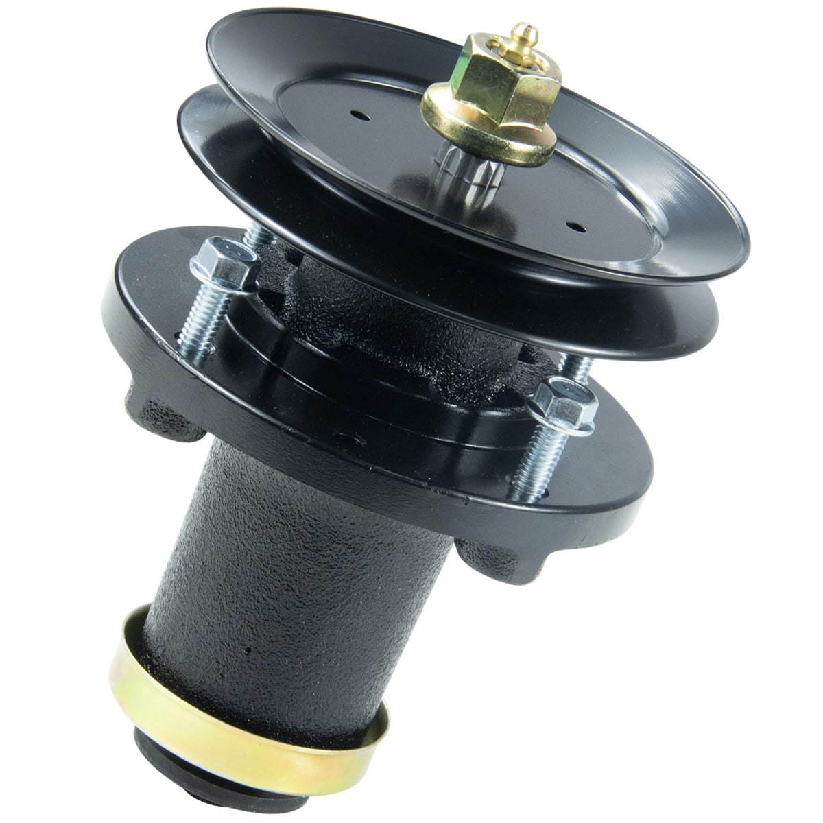 BOSFLAG front view of spindle assembly showing fit and easy replacement benefit